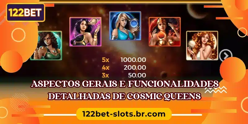 Aspectos gerais e funcionalidades detalhadas de Cosmic Queens